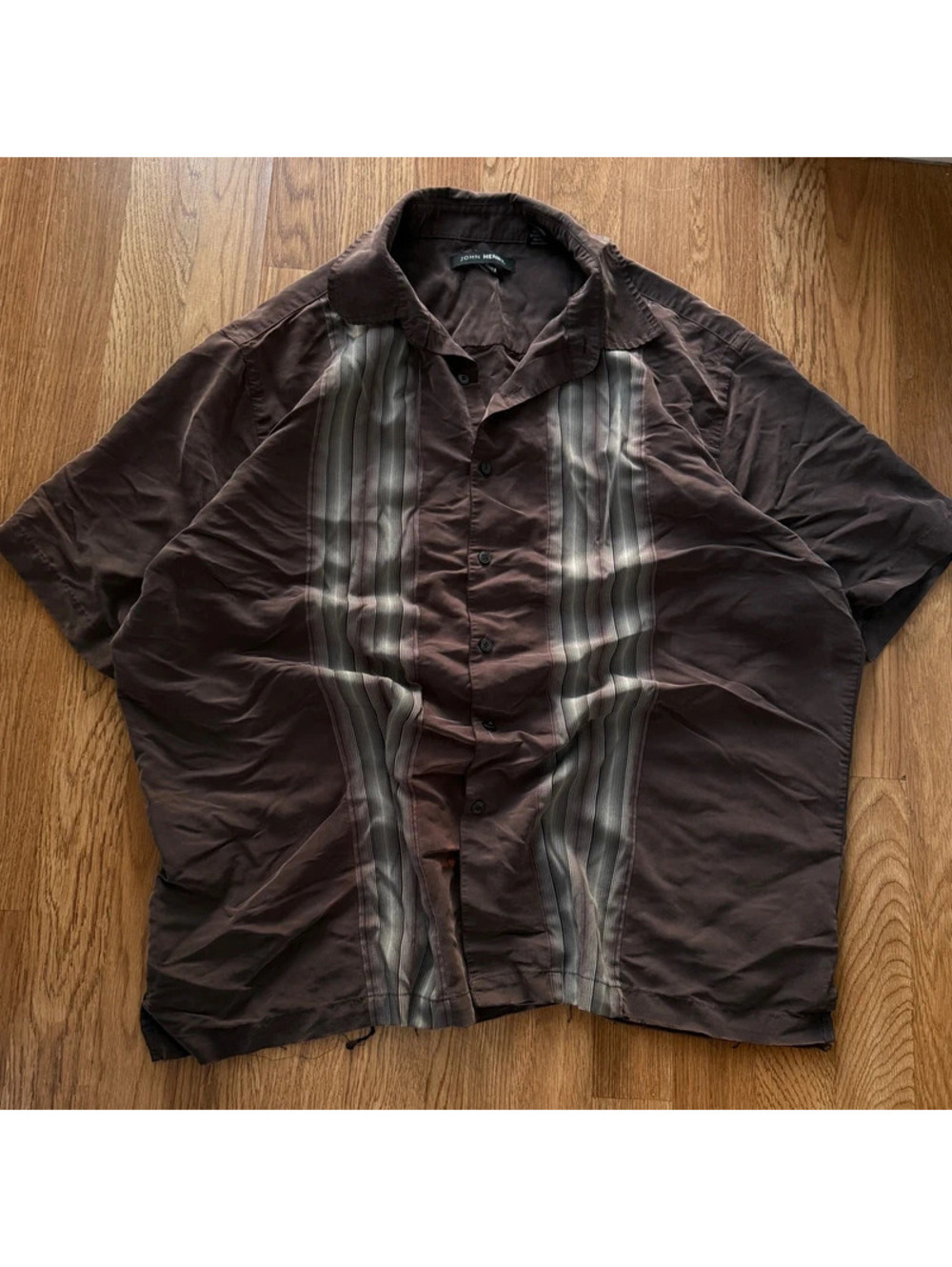 Vintage John Henry striped button up shirt